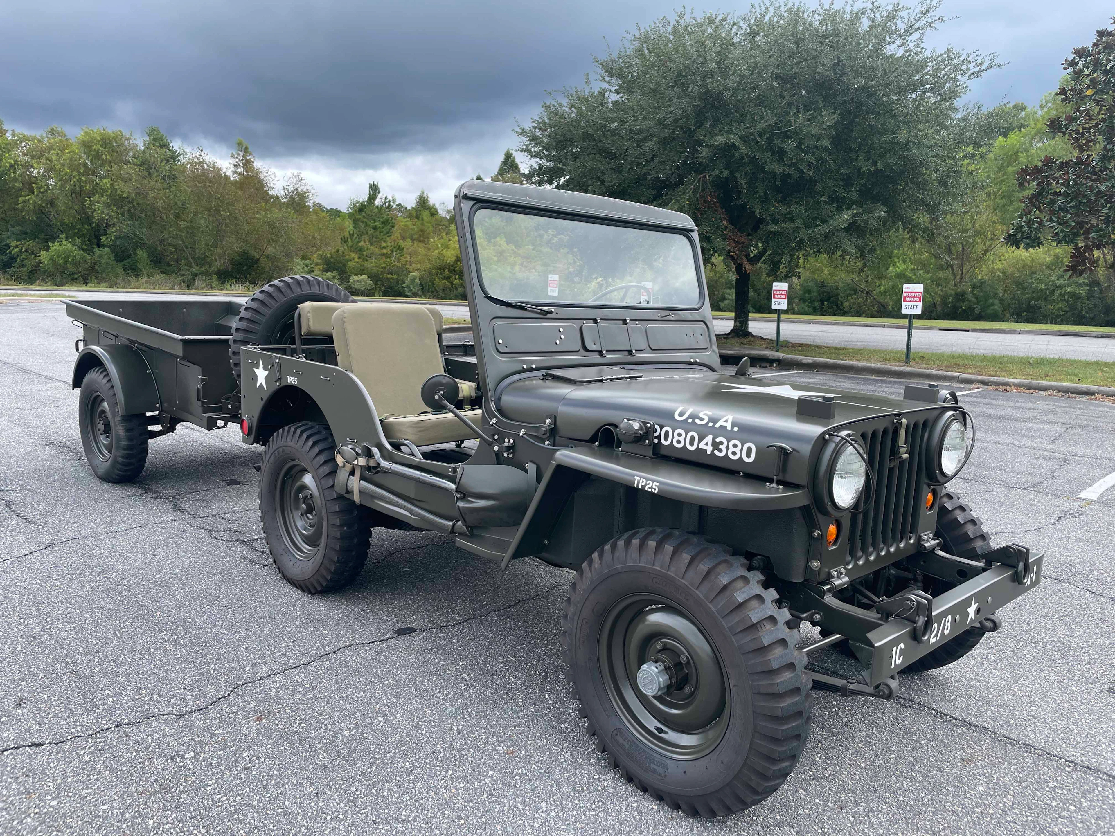 1952 Willys M38 and M100 Trailer