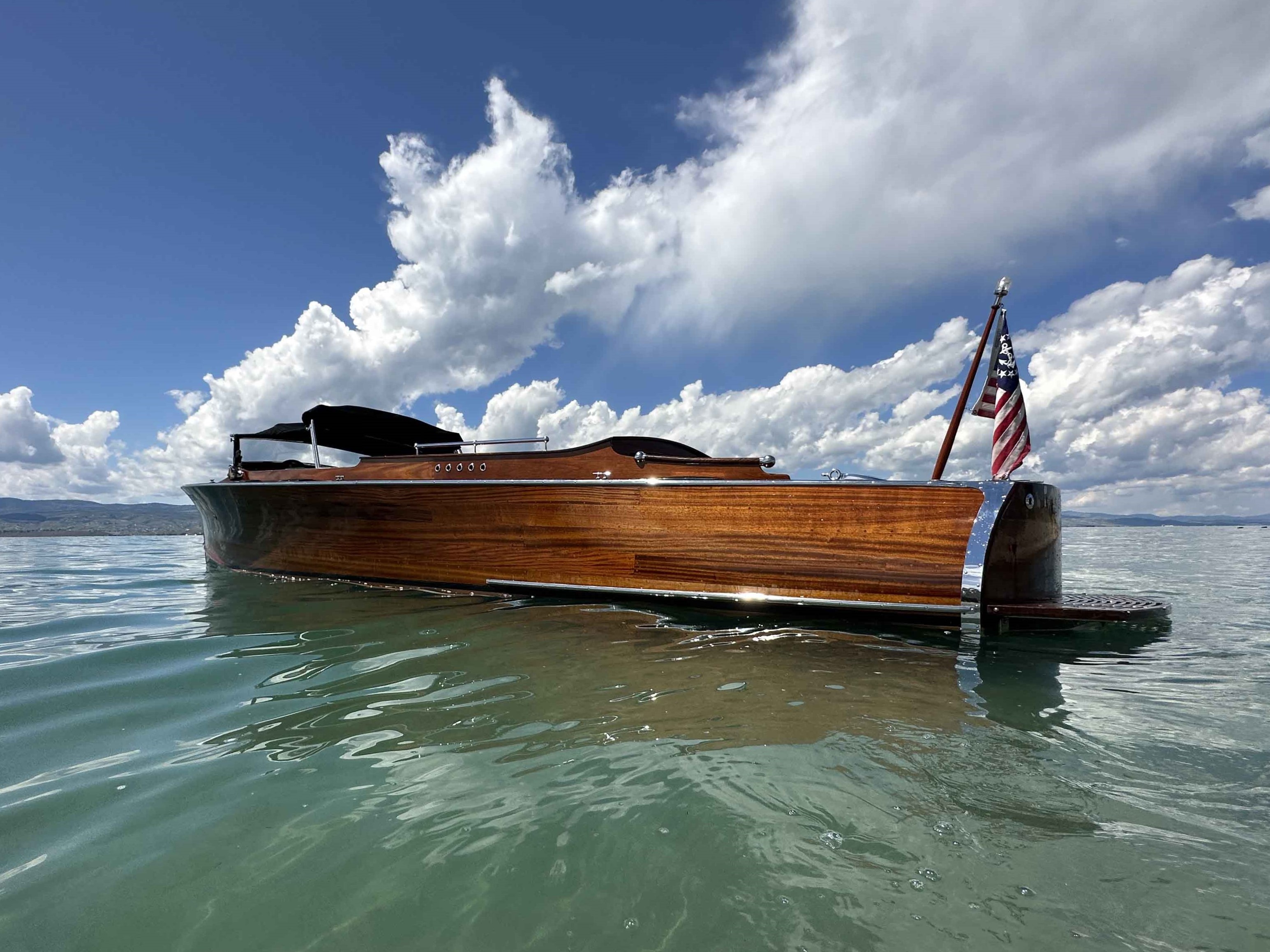 2007 Retro Nautique/1929 Chris-Craft 28-foot Triple Cockpit Replica and 2005 Metal Craft Trailer
