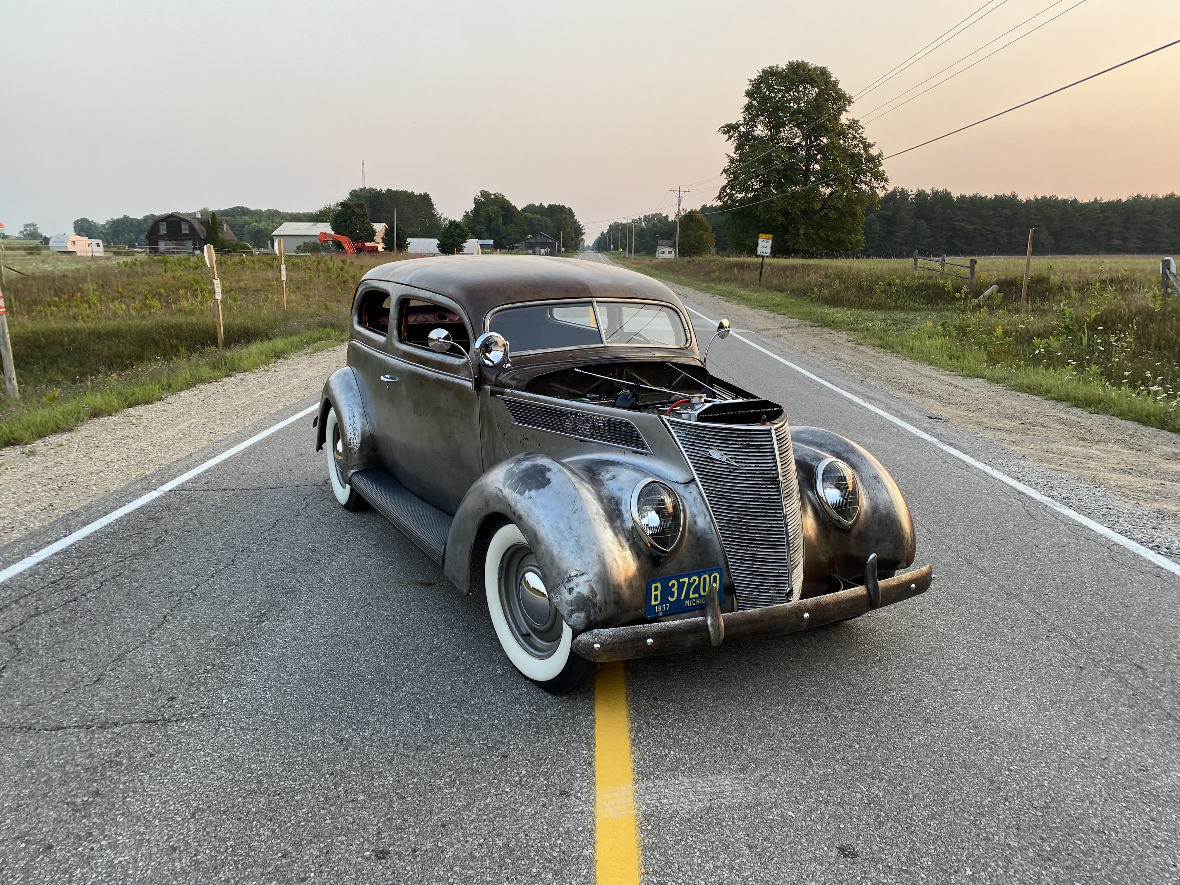 1937 Ford Model 78 Slantback Tudor Sedan Hot Rod