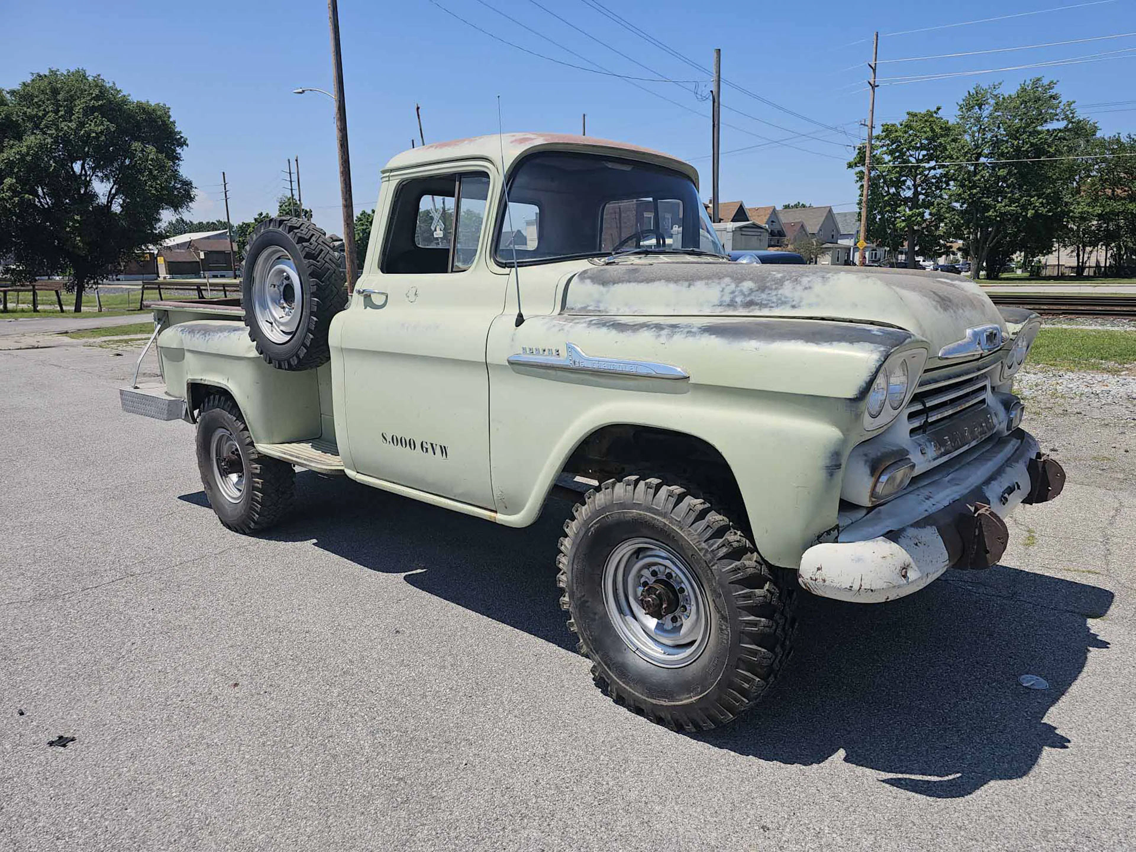 Barn Find 1958 Chevrolet 3600 NAPCO 4X4 Conversion
